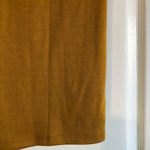 Mustard Pencil Skirt